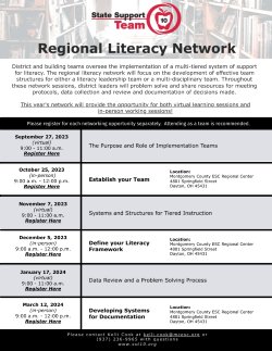 Regional Literacy Network event flyer